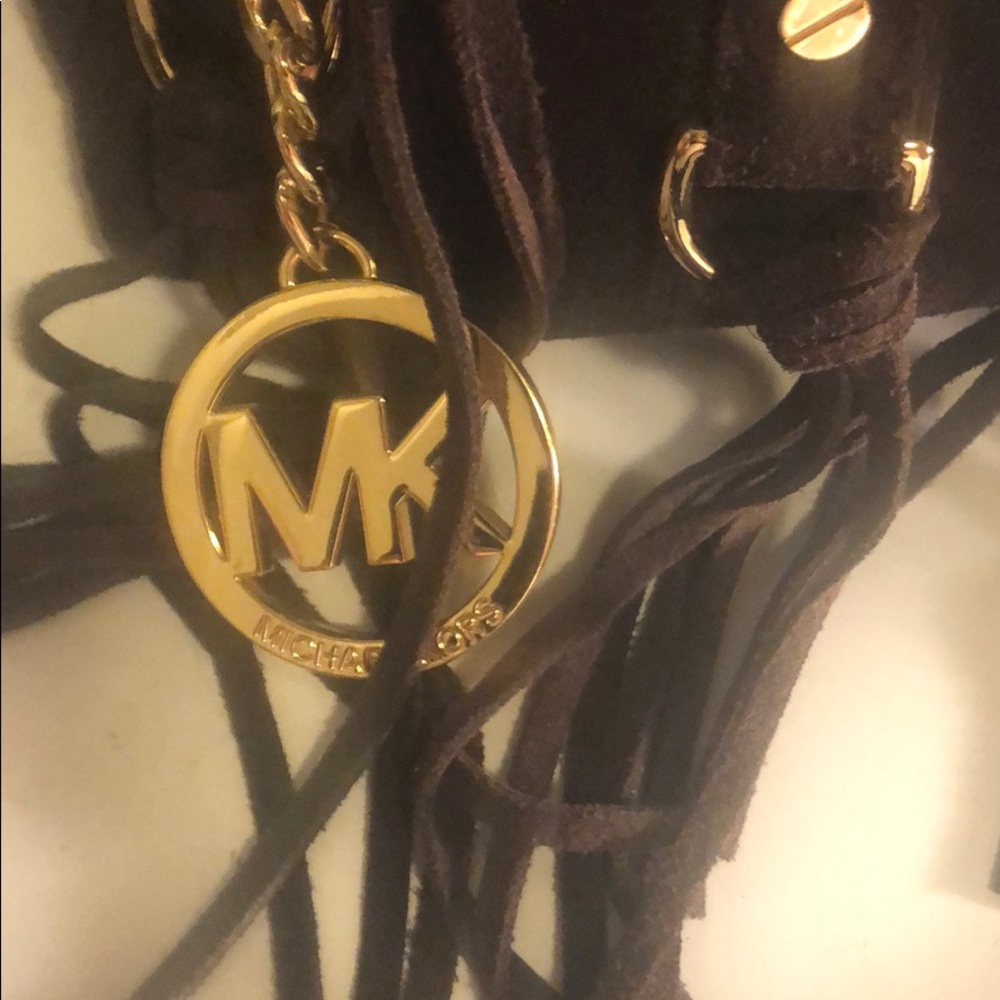 Michael Kors brown fabric leather bag - Picture 4 of 5